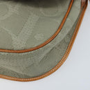 Christian Dior Trotter Canvas Shoulder Bag Gray Gold Auth ep13499-10