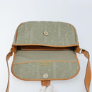 Christian Dior Trotter Canvas Shoulder Bag Gray Gold Auth ep13499-15