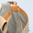 Christian Dior Trotter Canvas Shoulder Bag Gray Gold Auth ep13499-19