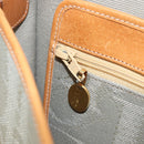 Christian Dior Trotter Canvas Shoulder Bag Gray Gold Auth ep13499-21