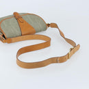 Christian Dior Trotter Canvas Shoulder Bag Gray Gold Auth ep13499-7