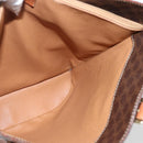 CELINE Macadam Canvas Tote Bag PVC Leather Brown Gold Auth ep13501-18