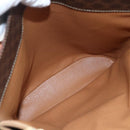 CELINE Macadam Canvas Tote Bag PVC Leather Brown Gold Auth ep13501-21