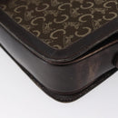 CELINE C Sulky Shoulder Bag Canvas Brown Gold Auth ep13505-17