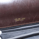 CELINE C Sulky Shoulder Bag Canvas Brown Gold Auth ep13505-19