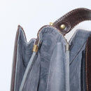 CELINE C Sulky Shoulder Bag Canvas Brown Gold Auth ep13505-21
