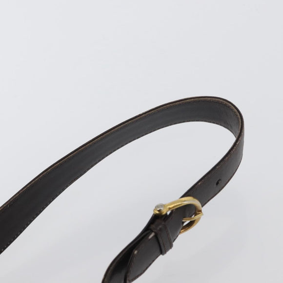 CELINE C Sulky Shoulder Bag Canvas Brown Gold Auth ep13505
