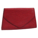 LOUIS VUITTON Epi Art Deco Clutch Bag Red M52637 LV Auth ep13508-1