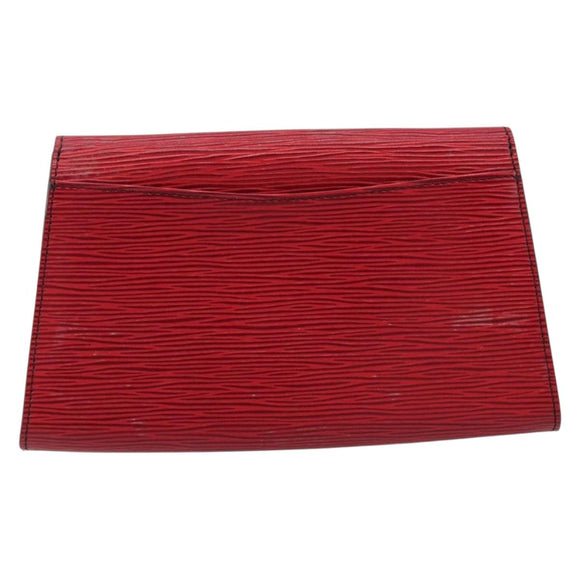 LOUIS VUITTON Epi Art Deco Clutch Bag Red M52637 LV Auth ep13508