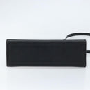 Burberrys Hand Bag Leather 2way Black Silver Auth ep13509-11