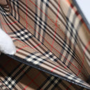 Burberrys Hand Bag Leather 2way Black Silver Auth ep13509-24