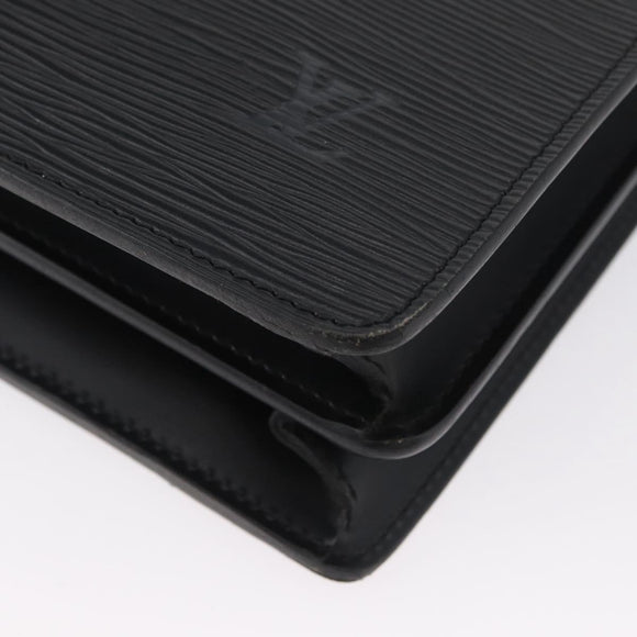 LOUIS VUITTON Epi Serviette Conseiller Aktenkoffer Schwarz M54422 LV Auth ep13510