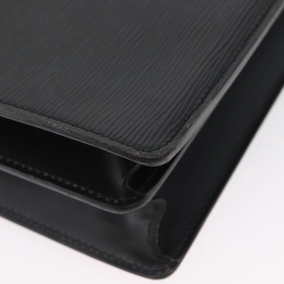 LOUIS VUITTON Epi Serviette Conseiller Aktenkoffer Schwarz M54422 LV Auth ep13510