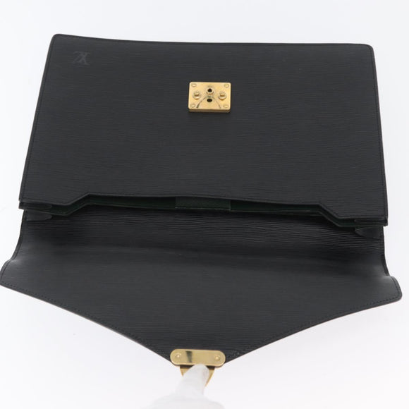 LOUIS VUITTON Epi Serviette Conseiller Aktenkoffer Schwarz M54422 LV Auth ep13510