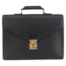 LOUIS VUITTON Epi Serviette Conseiller Aktenkoffer Schwarz M54422 LV Auth ep13510-13