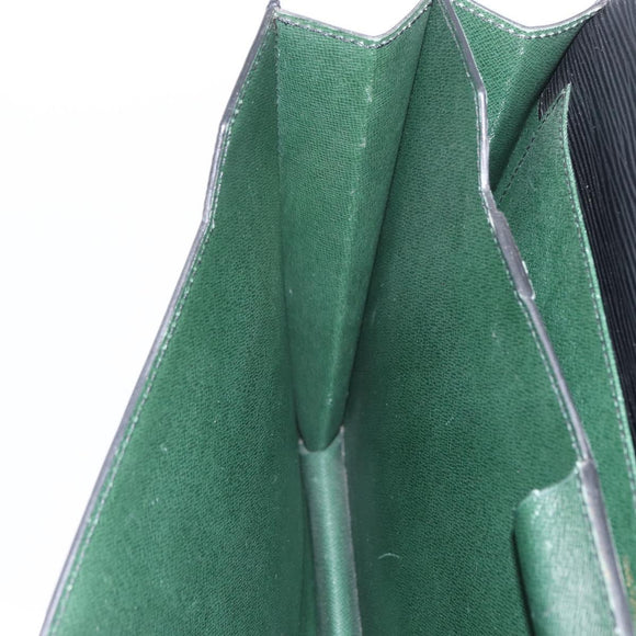 LOUIS VUITTON Epi Serviette Conseiller Aktenkoffer Schwarz M54422 LV Auth ep13510