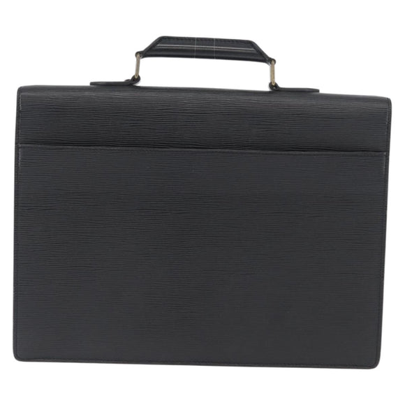 LOUIS VUITTON Epi Serviette Conseiller Aktenkoffer Schwarz M54422 LV Auth ep13510