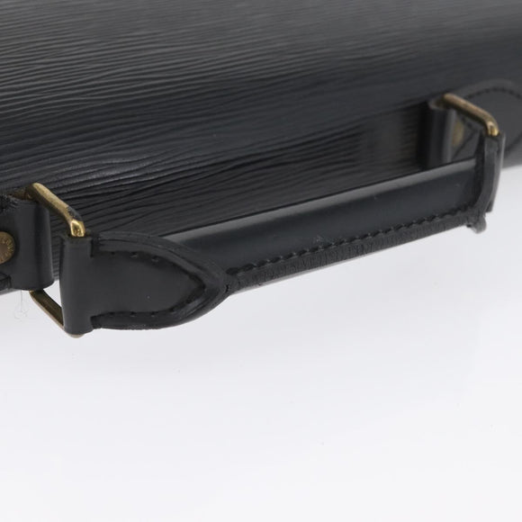 LOUIS VUITTON Epi Serviette Conseiller Aktenkoffer Schwarz M54422 LV Auth ep13510
