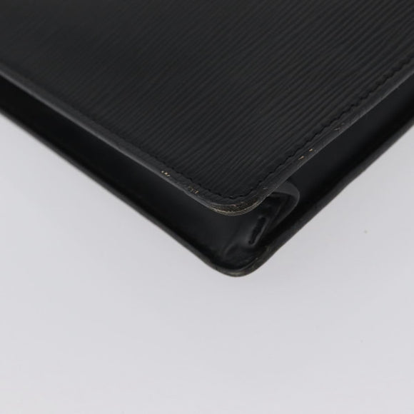 LOUIS VUITTON Epi Porte Documents・Senatur Briefcase Black M54452 Auth ep13511
