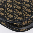 Christian Dior Trotter Canvas Shoulder Bag Navy Gold Auth ep13512-17