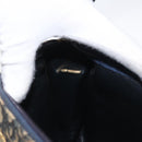 Christian Dior Trotter Canvas Shoulder Bag Navy Gold Auth ep13512-22