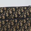 Christian Dior Trotter Canvas Shoulder Bag Navy Gold Auth ep13512-3