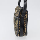 Christian Dior Trotter Canvas Shoulder Bag Navy Gold Auth ep13512-4