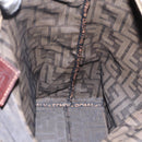 FENDI Zucca Canvas Hand Bag Black Brown Auth ep13514-17
