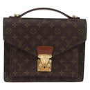 LOUIS VUITTON Monogram Monceau 28 Hand Bag M51185 LV Auth ep13515-13
