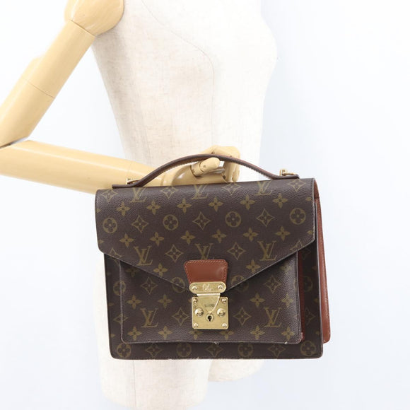LOUIS VUITTON Monogram Monceau 28 Hand Bag M51185 LV Auth ep13515