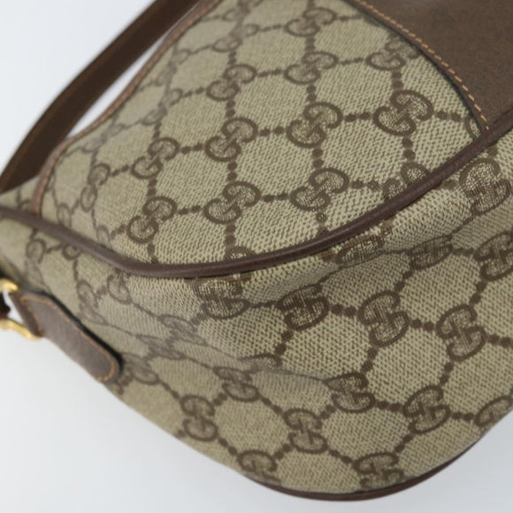 GUCCI GG Supreme Web Sherry Line Bag PVC Beige 001 123 6177 002 Auth ep13516