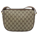 GUCCI GG Supreme Web Sherry Line Bag PVC Beige 001 123 6177 002 Auth ep13516-2