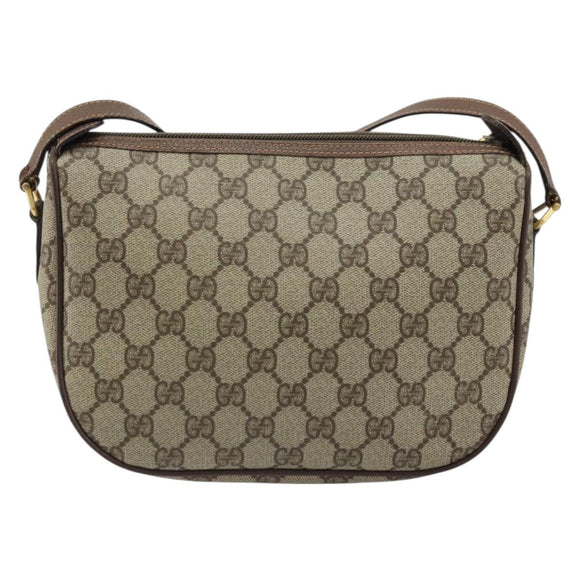 GUCCI GG Supreme Web Sherry Line Bag PVC Beige 001 123 6177 002 Auth ep13516