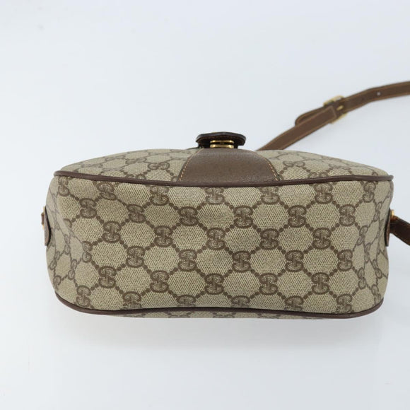GUCCI GG Supreme Web Sherry Line Bag PVC Beige 001 123 6177 002 Auth ep13516