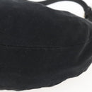FENDI Mamma Baguette Shoulder Bag Nylon Black Silver Auth ep13517-15