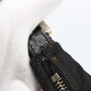 FENDI Mamma Baguette Shoulder Bag Nylon Black Silver Auth ep13517-8