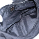 FENDI Mamma Baguette Shoulder Bag Nylon Black Silver Auth ep13517-11