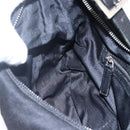 FENDI Mamma Baguette Shoulder Bag Nylon Black Silver Auth ep13517-21