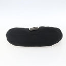 FENDI Mamma Baguette Shoulder Bag Nylon Black Silver Auth ep13517-5