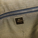 FENDI Zucca Canvas Vanity Hand Bag Black Brown gold Auth ep13520-18