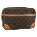 LOUIS VUITTON Monogram Compiegne 28 Clutch Bag M51845 LV Auth ep13521-1