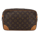 LOUIS VUITTON Monogram Compiegne 28 Clutch Bag M51845 LV Auth ep13521-2