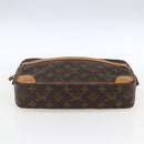 LOUIS VUITTON Monogram Compiegne 28 Clutch Bag M51845 LV Auth ep13521-6
