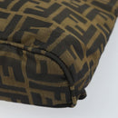 FENDI Zucca Canvas Hand Bag Brown Black Auth ep13529-14