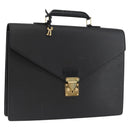 LOUIS VUITTON Epi Serviette Conseiller Briefcase Black M54422 LV Auth ep13531-1