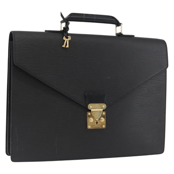 LOUIS VUITTON Epi Serviette Conseiller Briefcase Black M54422 LV Auth ep13531