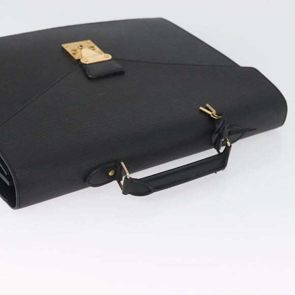 LOUIS VUITTON Epi Serviette Conseiller Briefcase Black M54422 LV Auth ep13531