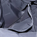 GUCCI Jackie Shoulder Bag Nylon Black Silver Auth ep13535-21