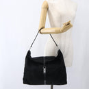 GUCCI Jackie Shoulder Bag Nylon Black Silver Auth ep13535-22