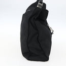 GUCCI Jackie Shoulder Bag Nylon Black Silver Auth ep13535-3